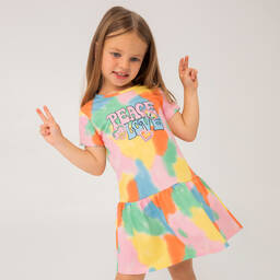 Boboli-Girls Multicoloured Cotton Dress | Childrensalon Outlet