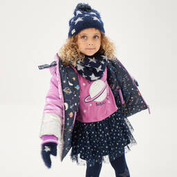 Boboli-Синяя юбка из тюля в горошек | Childrensalon Outlet