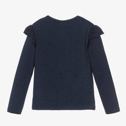 Boboli-Синий топ с пайетками для девочек | Childrensalon Outlet