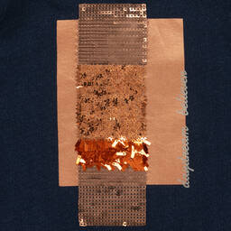 Boboli-Синий топ с пайетками для девочек | Childrensalon Outlet