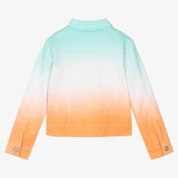 Boboli-Оранжево-голубая хлопковая куртка | Childrensalon Outlet