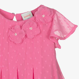 Boboli-Girls Pink Chiffon Dress | Childrensalon Outlet