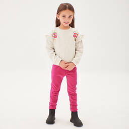 Boboli-Розовые вельветовые легинсы | Childrensalon Outlet