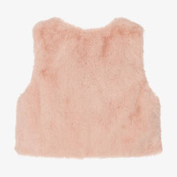 Boboli-Розовый жилет из искусственного меха | Childrensalon Outlet