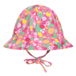 Boboli-قبعة نايلون لون زهري بطبعة ملونة للبنات | Childrensalon Outlet