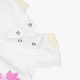 Boboli-Girls Sunny Seersucker Floral Ensemble | Childrensalon Outlet