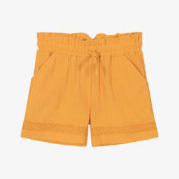 Boboli-Girls Sunshine Cotton Crêpe Shorts | Childrensalon Outlet