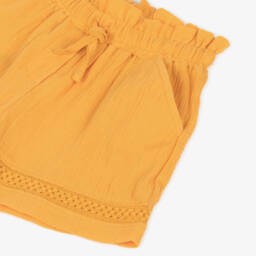 Boboli-Girls Sunshine Cotton Crêpe Shorts | Childrensalon Outlet