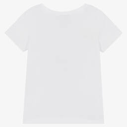 Boboli-Белая хлопковая футболка с космонавтом | Childrensalon Outlet