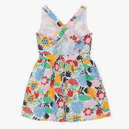 Boboli-Белое хлопковое платье с листьями | Childrensalon Outlet