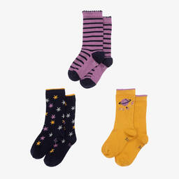 Boboli-Хлопковые носки для девочек (3шт.) | Childrensalon Outlet