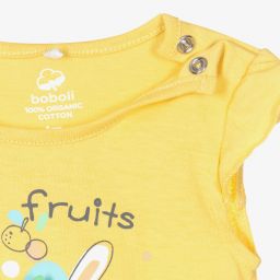 Boboli-تبّان قطن عضوي لون أصفر للمولودات | Childrensalon Outlet