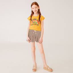Boboli-Желтая футболка и шорты из хлопка | Childrensalon Outlet