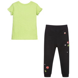 Boboli-Комплект зеленого и черного цвета со спортивными брюками | Childrensalon Outlet