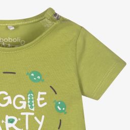 Boboli-Зеленая футболка и шорты из хлопка для малышей | Childrensalon Outlet