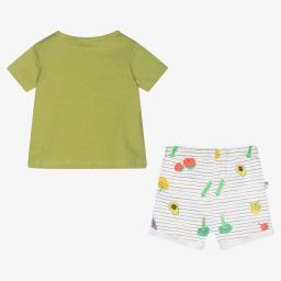 Boboli-Зеленая футболка и шорты из хлопка для малышей | Childrensalon Outlet