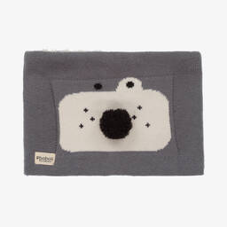 Boboli-Grey Knitted Snood | Childrensalon Outlet
