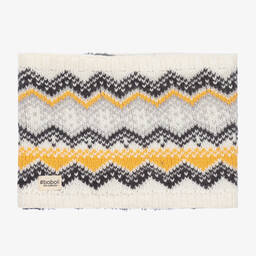 Boboli-Кремовый вязаный снуд с узором фэр-айл | Childrensalon Outlet