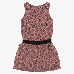 Boboli-طقم ليغنغز وفستان قطن جيرسي لون زهري وأسود | Childrensalon Outlet