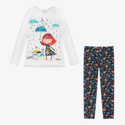 Boboli-Бело-синий комплект с легинсами | Childrensalon Outlet