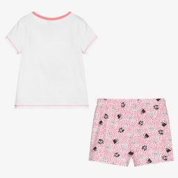 Boboli-Бело-розовая пижама с домашними животными | Childrensalon Outlet