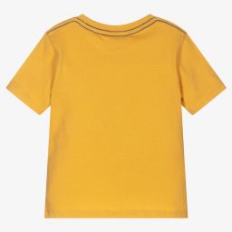 Boboli-تيشيرت قطن لون أصفر للأولاد | Childrensalon Outlet