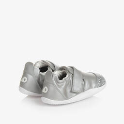 Bobux-Серебристые кожаные пинетки для малышек | Childrensalon Outlet