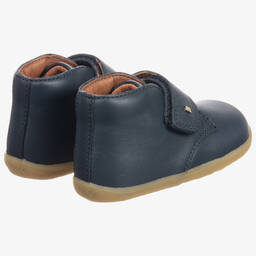 Bobux Совершенствуйтесь-Синие кожаные ботинки для малышей | Childrensalon Outlet
