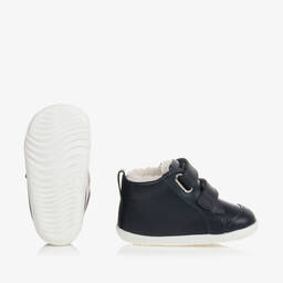 بوباكس Step Up-بوت جلد لون كحلي لمرحلة بدء المشي أطفال ولادي | Childrensalon Outlet