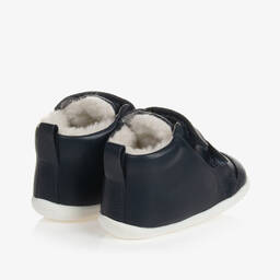 بوباكس Step Up-بوت جلد لون كحلي لمرحلة بدء المشي أطفال ولادي | Childrensalon Outlet