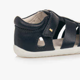 بوباكس Step Up-صنادل مشي جلدية زرقاء للأولاد | Childrensalon Outlet