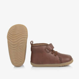 Bobux Step Up-Boys Brown Leather Step Shoes | Childrensalon Outlet