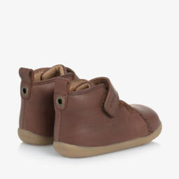 Bobux Step Up-Boys Brown Leather Step Shoes | Childrensalon Outlet