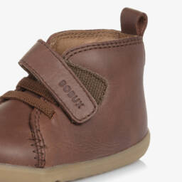 Bobux Step Up-Boys Brown Leather Step Shoes | Childrensalon Outlet