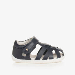 Bobux Step Up-Boys Navy Leather Walker Shoes | Childrensalon Outlet