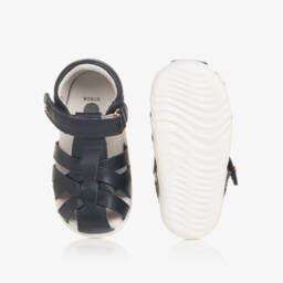 Bobux Step Up-Boys Navy Leather Walker Shoes | Childrensalon Outlet
