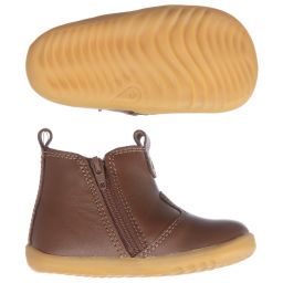 بوباكس Step Up-حذاء بكاحل جلد لون بنّي | Childrensalon Outlet