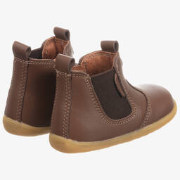 بوباكس Step Up-حذاء بكاحل جلد لون بنّي | Childrensalon Outlet