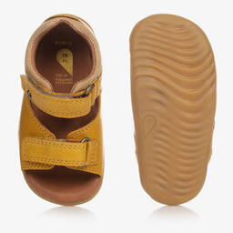 بوباكس Step Up-صندل جلد لون أصفر لمرحلة بدء المشي | Childrensalon Outlet