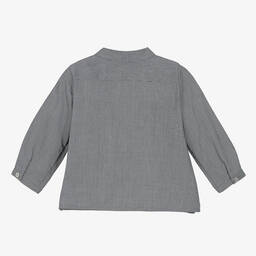 Bonpoint-Серая хлопковая рубашка для малышей | Childrensalon Outlet