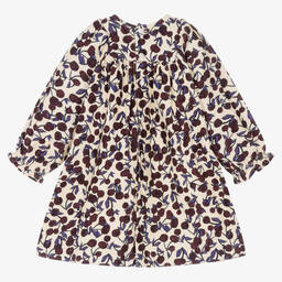 Bonpoint-Baby Girls Ivory & Purple Corduroy Dress | Childrensalon Outlet