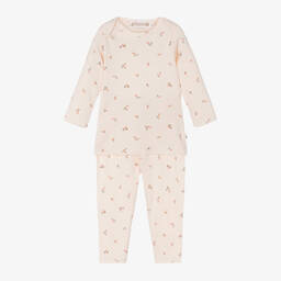 Bonpoint-Baby Girls Pink Cotton Pyjamas | Childrensalon Outlet