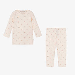Bonpoint-Baby Girls Pink Cotton Pyjamas | Childrensalon Outlet