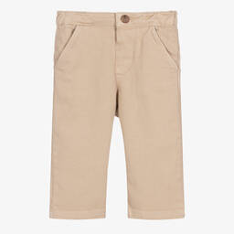 Bonpoint-Boys Beige Chino Trousers | Childrensalon Outlet