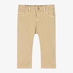 Bonpoint-Boys Beige Cotton Twill Trousers | Childrensalon Outlet