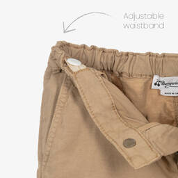 Bonpoint-Boys Beige Lyocell Cargo Shorts | Childrensalon Outlet
