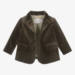 بونبوان-جاكيت بلايزر أطفال ولادي قطن مخمل لون بني | Childrensalon Outlet