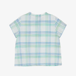 Bonpoint-Boys Classic Checkered Cotton Top | Childrensalon Outlet