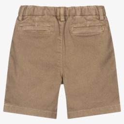 Bonpoint-Boys Green Cotton Denim Shorts | Childrensalon Outlet