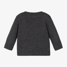 Bonpoint-Boys Grey Festive Knit Jumper | Childrensalon Outlet